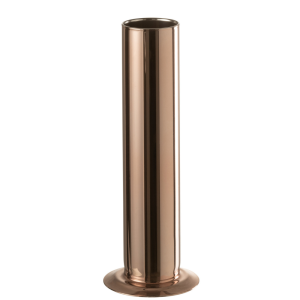 J-Line vaas Tube – glas – koper – small – 26 cm hoog