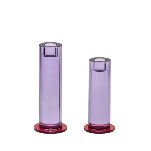 Hübsch kandelaar Cut – kristal – ø7xh16cm/ø7xh18cm Hübsch kandelaar Cut – kristal – ø7xh16cm/ø7xh18cm
