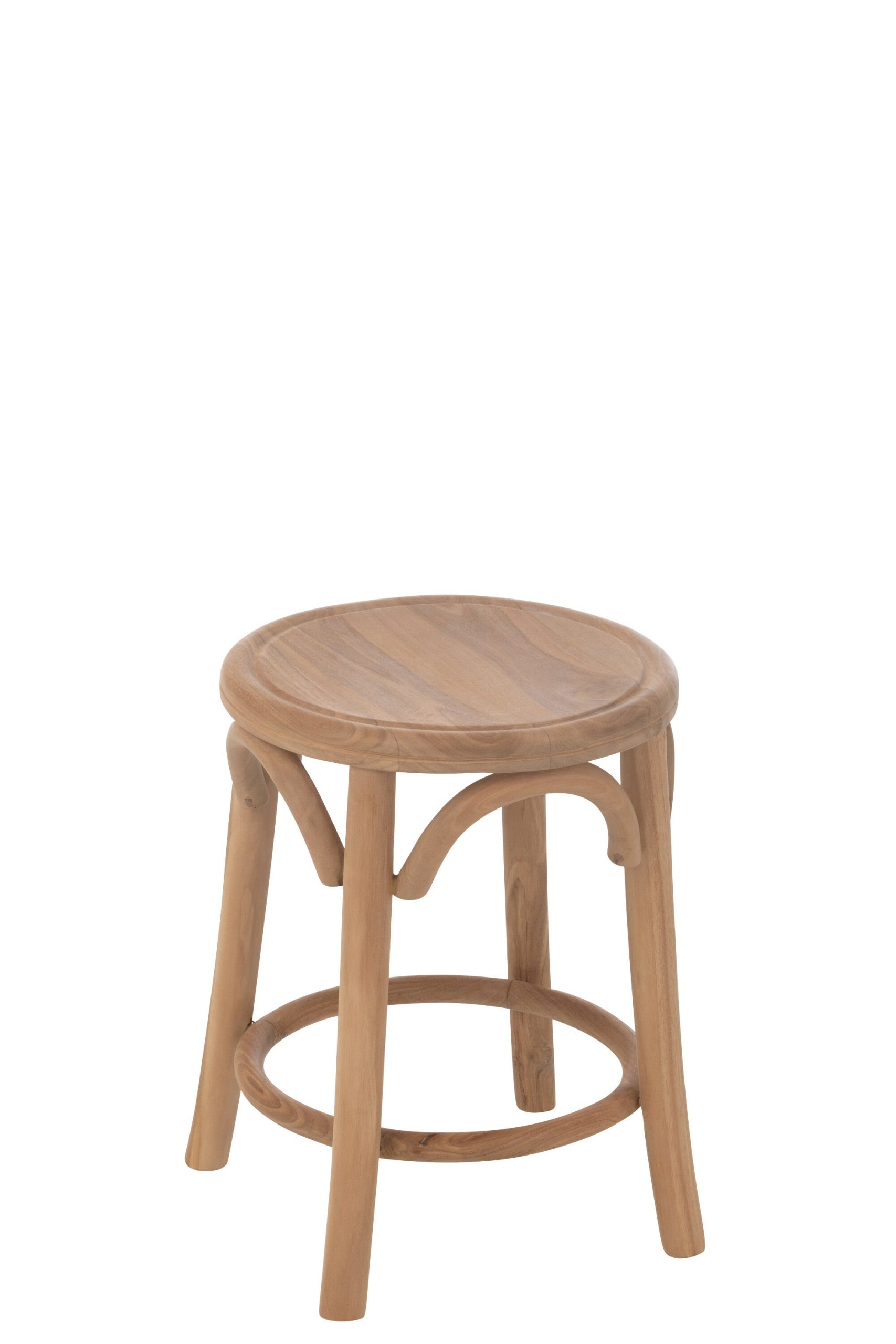 J-Line kruk Ali - teak hout - naturel