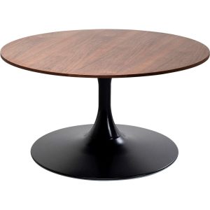Kare Design Salontafel Schickeria 80cm walnoot en zwart Kare Design Salontafel Schickeria 80cm walnoot en zwart