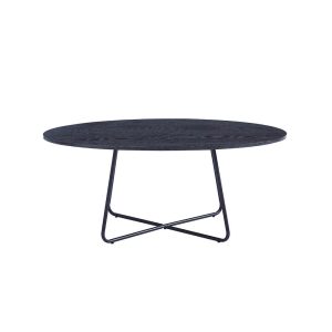 HOME DELUXE – Salontafel ovaal NOVARIS 110 x 66 x 47 cm – Donker eiken