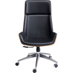 Kare Design Draaibare Bureaustoel Rouven hoog zwart Kare Design Draaibare Bureaustoel Rouven hoog zwart