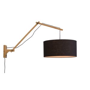GOOD&MOJO wandlamp Andes – bruin – Ø47cm