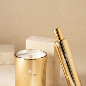 J-Line huisparfum Excellent – Golden Honey – glas – goud J-Line huisparfum Excellent – Golden Honey – glas – goud