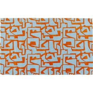 Kare Design Vloerkleed Labirinto 300x200cm blauw en oranje Kare Design Vloerkleed Labirinto 300x200cm blauw en oranje