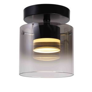 Highlight plafondlamp Salerno – 1 lichts – 16 x 19 cm – zwart Highlight plafondlamp Salerno – 1 lichts – 16 x 19 cm – zwart