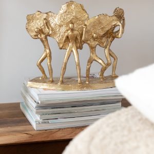 J-Line decoratie Dragen Steen – polyresin – goud