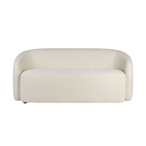 Housecraft Living Len Bank 3-zits Teddy stof Wit