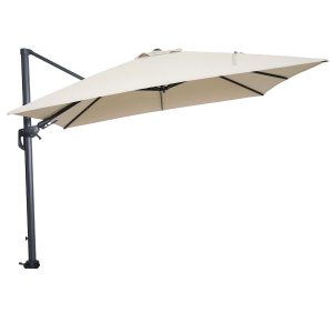 Garden Impressions zweefparasol Hawaii ecru 3×3 m incl 90 kg voet en h