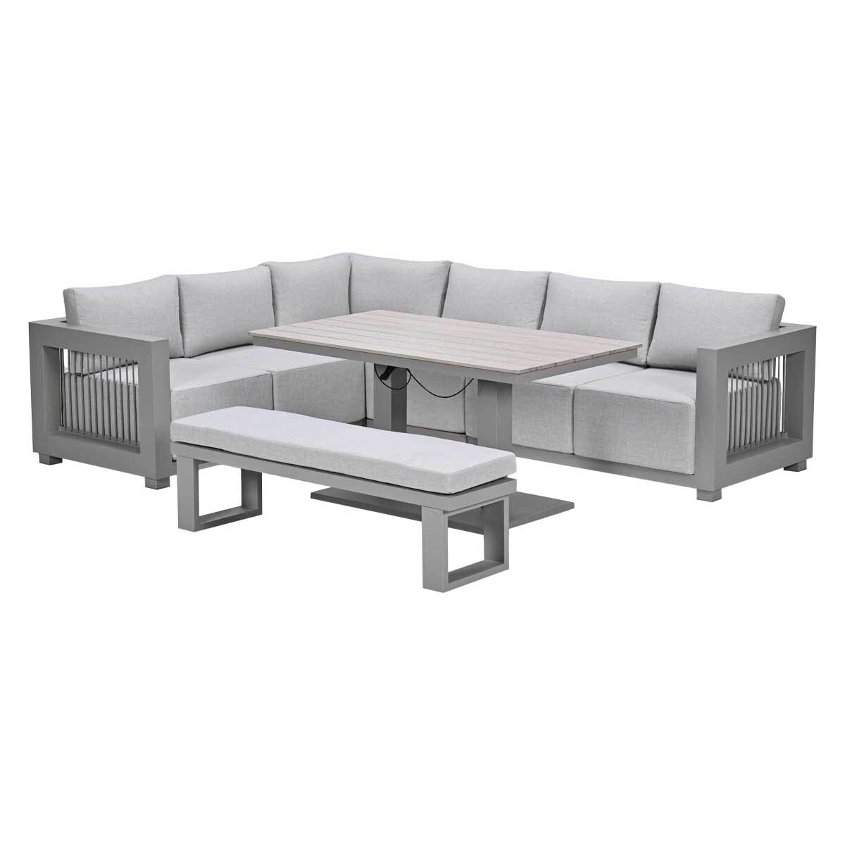 Garden Impressions Lounge dining set Berthill 6-delig - taupe