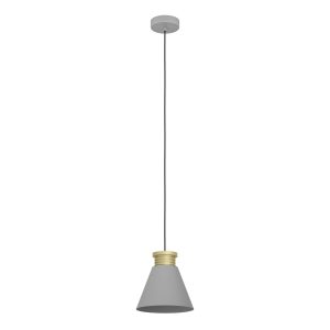 EGLO hanglamp Twicken – e27 – ø 22 cm – grijs/goud -staal EGLO hanglamp Twicken – e27 – ø 22 cm – grijs/goud -staal