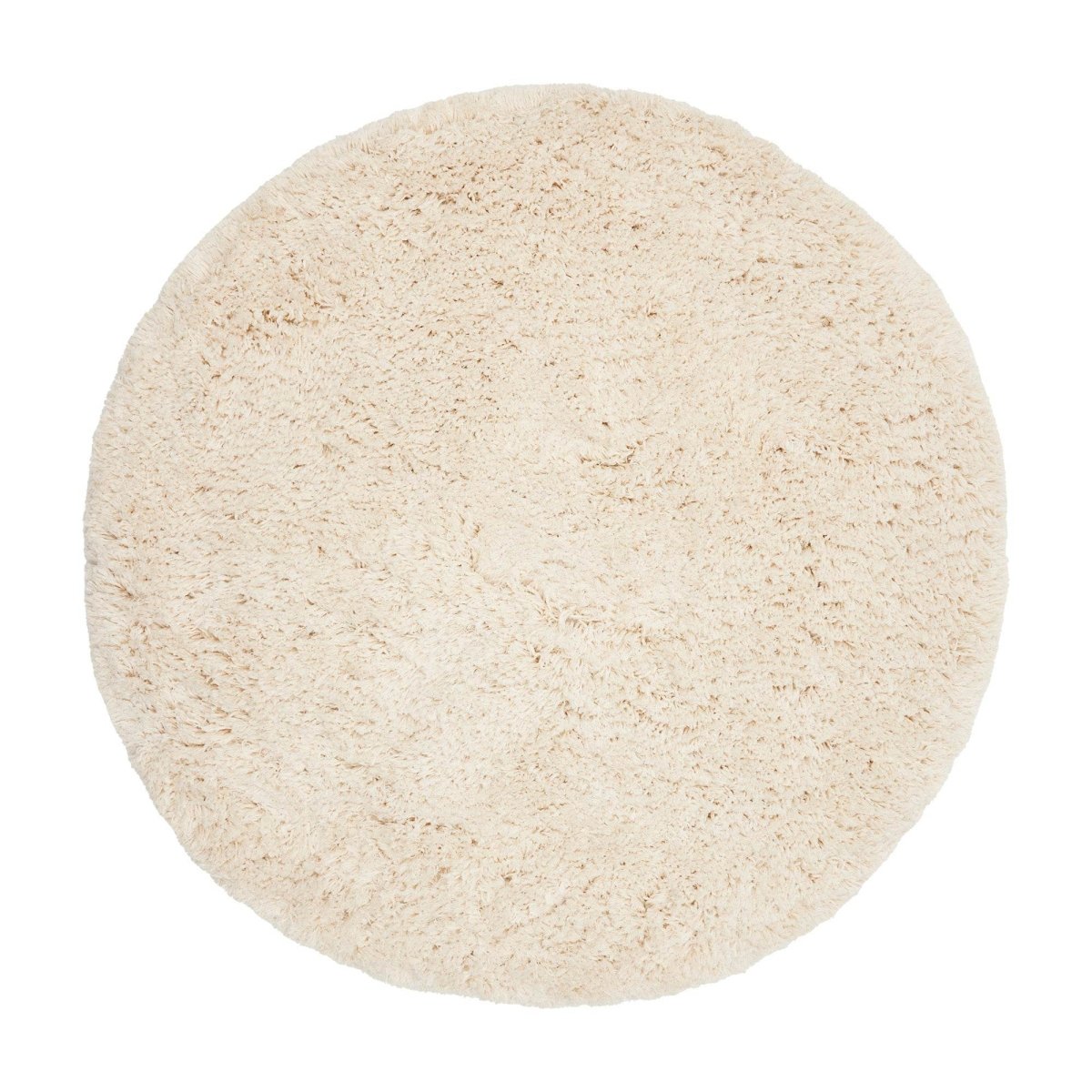 Interieur05 vloerkleed Pilo - hoogpolig - ivoorwit - Ø120 cm