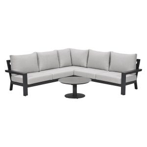 Garden Impressions Loungeset Sorelli 4-delig – donker grijs