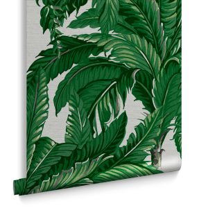Graham & Brown Vliesbehang – Daintree Palm Pearl – 10mx52cm Graham & Brown Vliesbehang – Daintree Palm Pearl – 10mx52cm