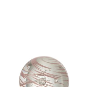 J-Line presse-papier Draaikolk – glas – roze – small
