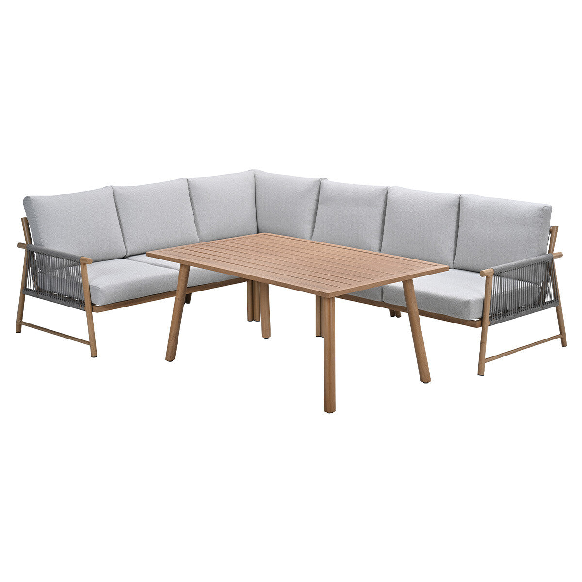 Garden Impressions Lounge dining set Hannie 5-delig - light teak look