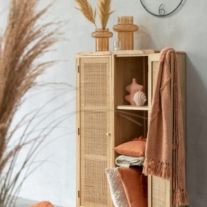J-Line plaid Kwastjes – katoen – zalm – 190 x 56 cm J-Line plaid Kwastjes – katoen – zalm – 190 x 56 cm