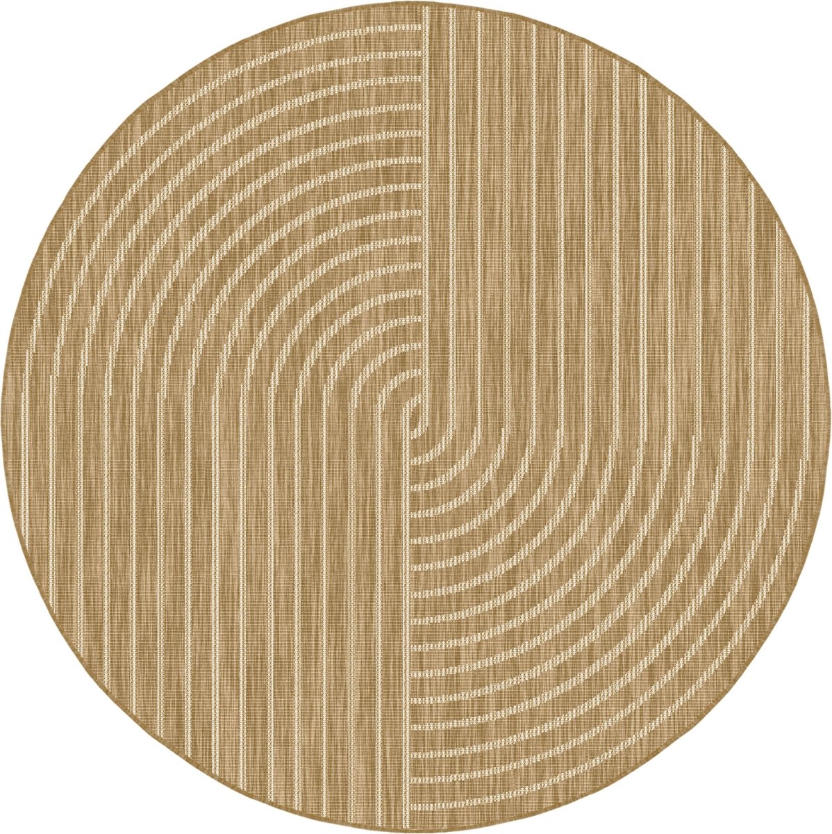 Rond buitenkleed Bold jute - Interieur05 - 200 x 200 cm
