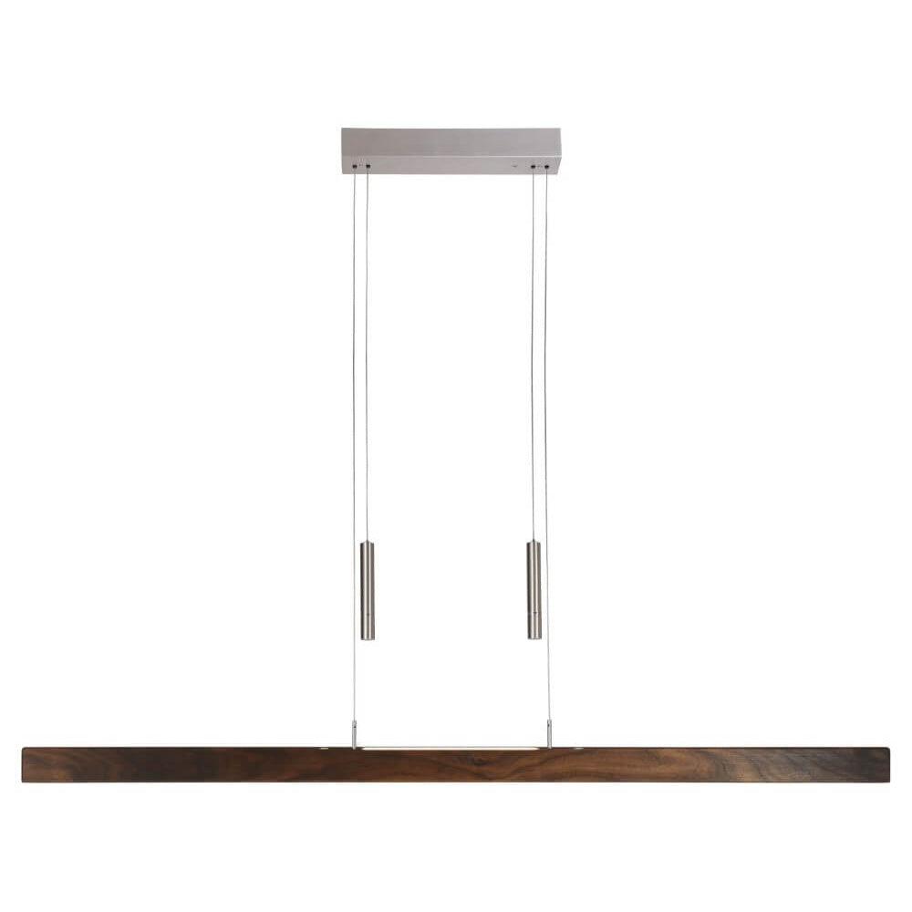 Herzblut hanglamp Leonora - 2 lichts - 121 x 160 cm - mat-chroom