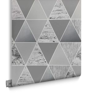 Graham & Brown Vliesbehang – Reflections – Zilver – 10mx52 cm