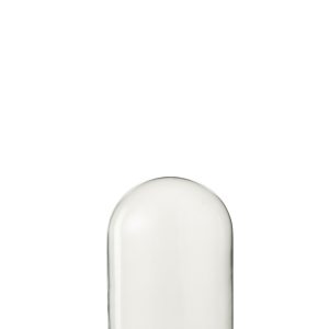 J-Line Decoratieve stolp – glas/hout – wit – small