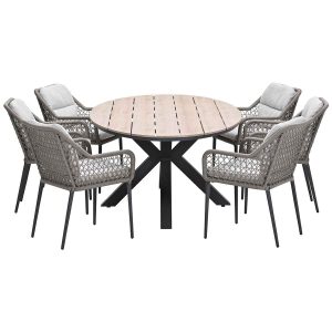 Garden Impressions tuinset Pemba – Tulli – taupe – 220×115 cm – 7-deli Garden Impressions tuinset Pemba – Tulli – taupe – 220×115 cm – 7-deli