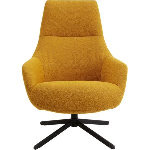 Kare Design Draaifauteuil Mimi geel Kare Design Draaifauteuil Mimi geel