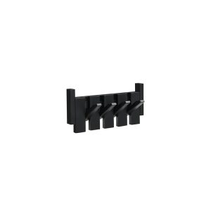 Home Deluxe Kapstok PORTE – 32 x 3,5 x 15 cm, zwart