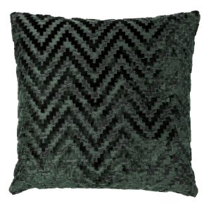 NANCY | sierkussen 45×45 cm | Mountain View | donkergroen | Hoii | met