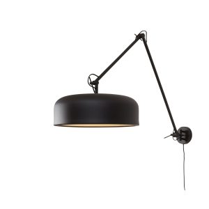 it's about RoMi wandlamp Marseille – zwart – Ø48cm