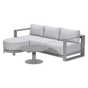 Garden Impressions Loungeset Malakka 3-delig chaise longue – taupe