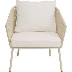 Kare Design Tuinfauteuil Elba creme Kare Design Tuinfauteuil Elba creme