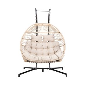 HOME DELUXE hangstoel LOMA – 2 zits beige HOME DELUXE hangstoel LOMA – 2 zits beige