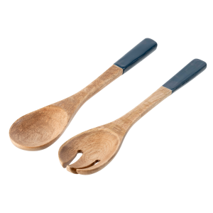 J-Line slabestek – hout – blauw/naturel – 6 stuks J-Line slabestek – hout – blauw/naturel – 6 stuks