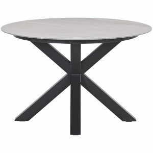 Garden Impressions tuintafel Duuk Napoli sand – Ø120 cm