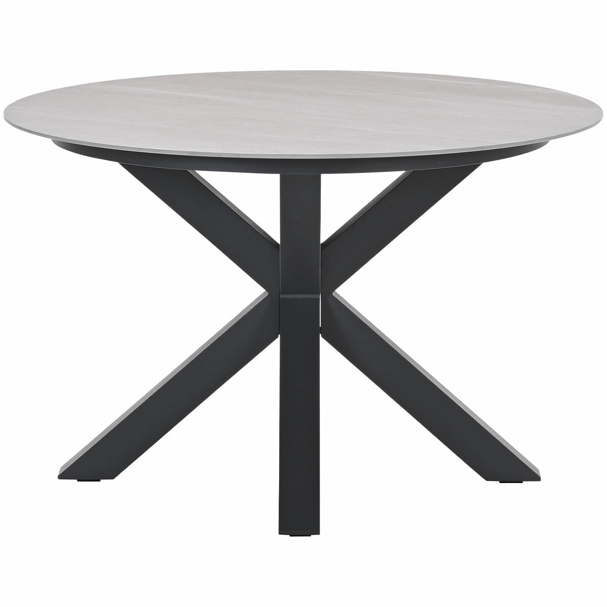 Garden Impressions tuintafel Duuk Napoli sand - Ø120 cm