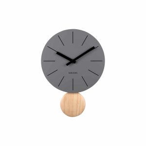 Karlsson wandklok Arlo pendulum – grijs – Ø30cm Karlsson wandklok Arlo pendulum – grijs – Ø30cm
