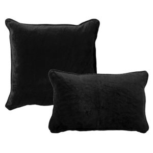 KUSSENSET | 2-delig | Chloe | zwart | Hoii | inclusief binnenkussens