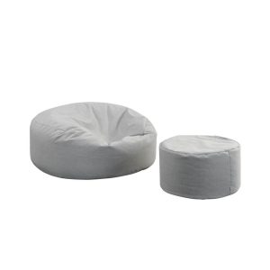 HOME DELUXE XXL Outdoor zitzak CLOUD met hocker – Lichtgrijs HOME DELUXE XXL Outdoor zitzak CLOUD met hocker – Lichtgrijs