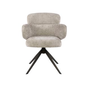 Giga Living Eetkamerstoel Flex – Zand/Bruin – Draaibaar – Set van 2 Giga Living Eetkamerstoel Flex – Zand/Bruin – Draaibaar – Set van 2