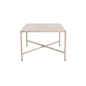 Housecraft Living Marcio Salontafel Vierkant Hout/ Metaal 40×40 cm Bei