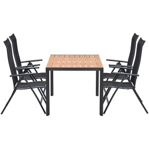 Garden Impressions Limone stoel 4 stuks + Felini tafel 160 cm – 5-deli Garden Impressions Limone stoel 4 stuks + Felini tafel 160 cm – 5-deli