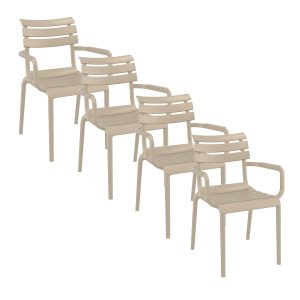Garden Impressions tuinstoel Paris taupe – 4 stuks Garden Impressions tuinstoel Paris taupe – 4 stuks