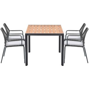 Garden Impressions Swifty tuinstoelen 4 stuks + Felini tafel 160 cm Garden Impressions Swifty tuinstoelen 4 stuks + Felini tafel 160 cm