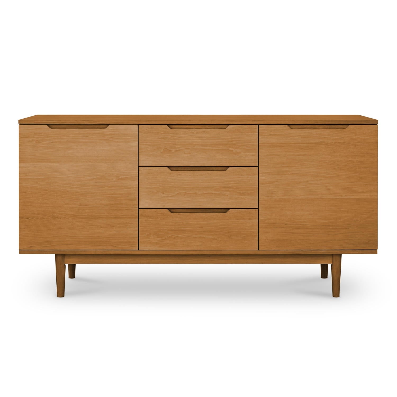 Furnhouse 3-deurs dressoir Kerteminde - Natuurlijk eikenhout - MDF, ei