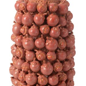 J-Line vaas Botanica – keramiek – koper/roze – large – 49 cm hoog