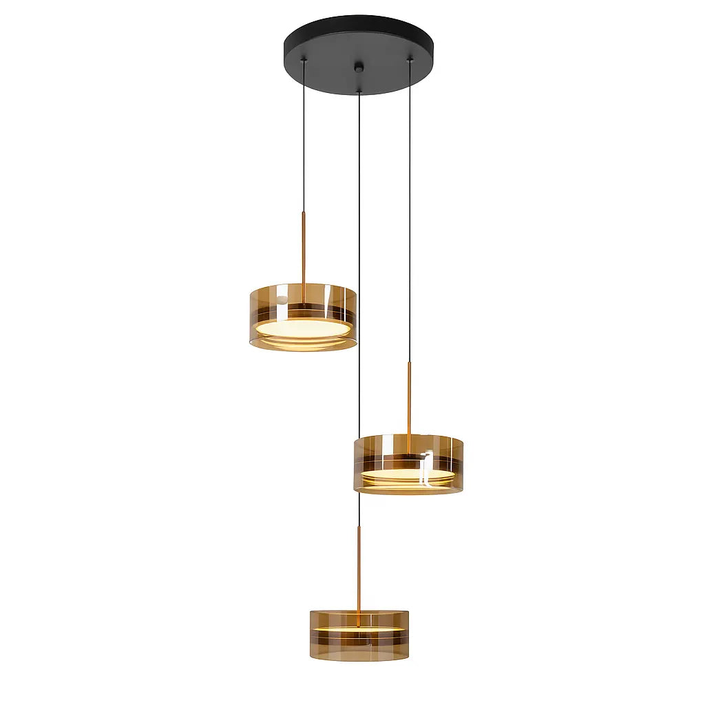 Highlight hanglamp Enzo - 3 lichts - 40 x 160 cm - zwart
