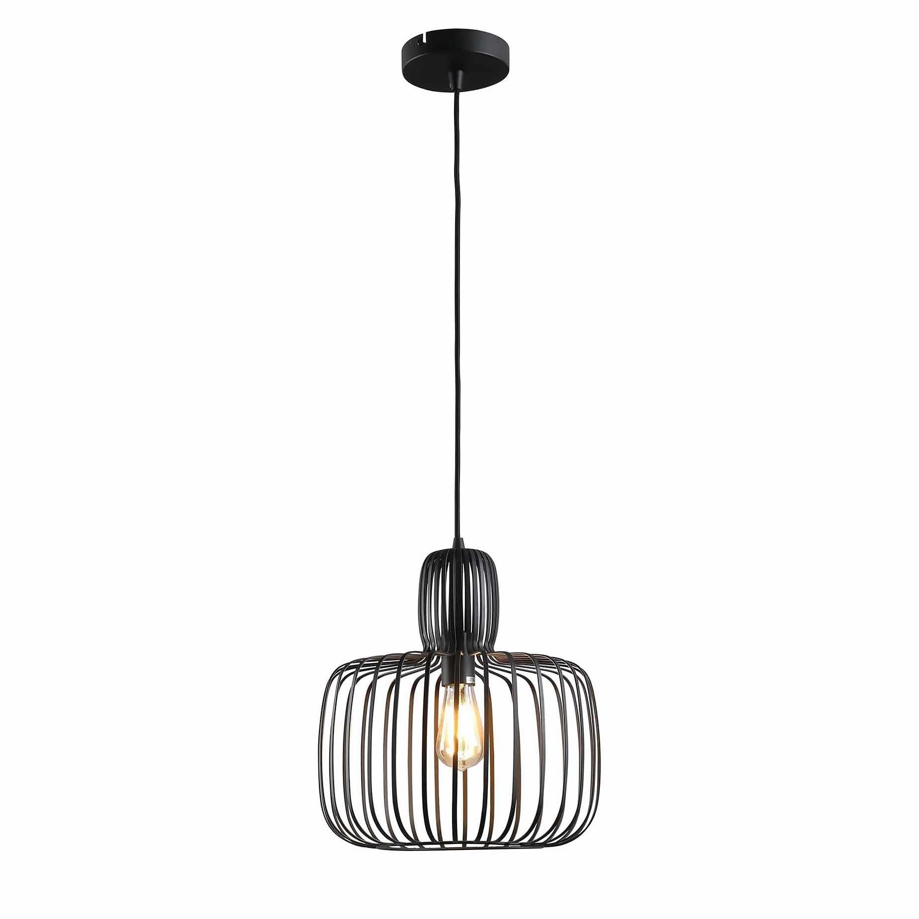 Freelight hanglamp Costola - 1 lichts - 35 x 150 cm - zwart
