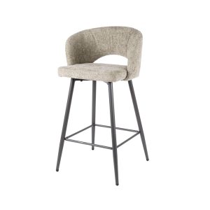 Giga Meubel Barstoel Salon Tissee – Zand Stof – Set van 2 Giga Meubel Barstoel Salon Tissee – Zand Stof – Set van 2