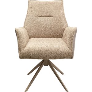 Kare Design Draaistoel met armleuningen Liverpool beige